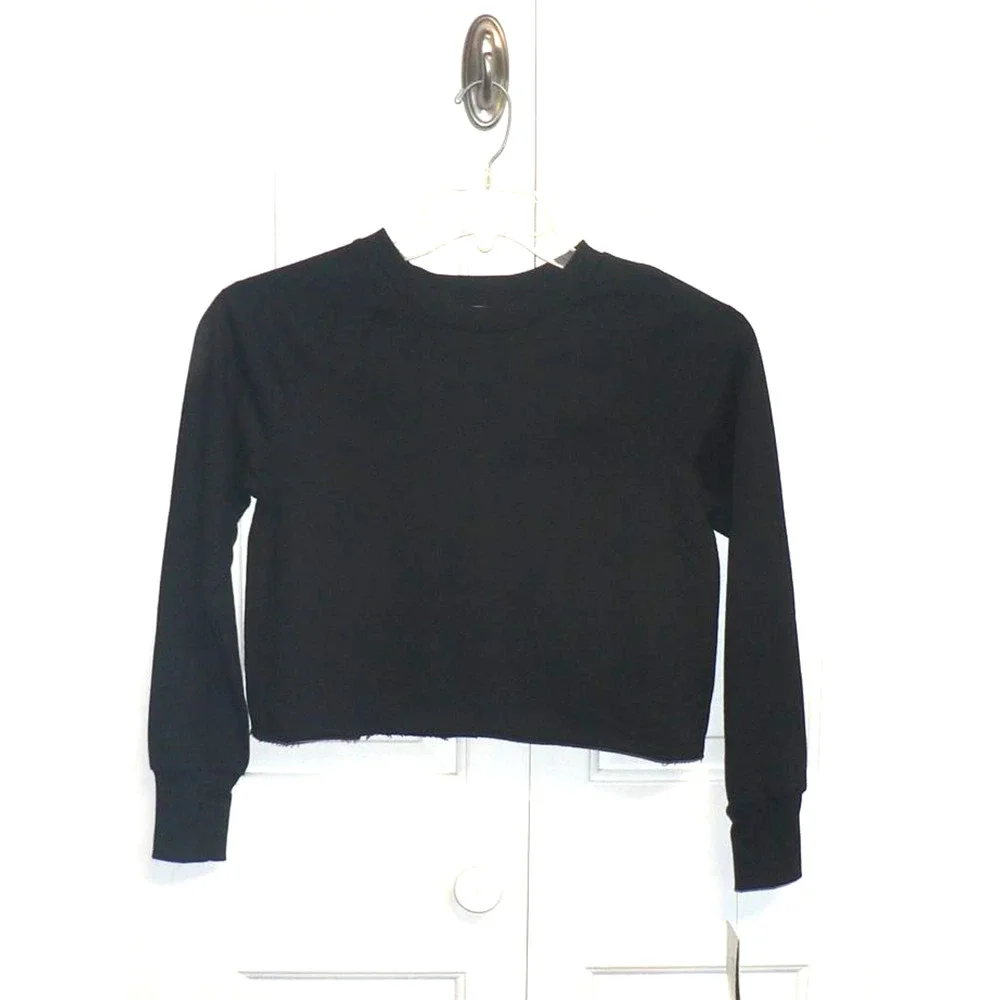 Habitual Kid Girls Luella Long Sleeve Pullover Sweatshirt In Black Size‎ 12 $58